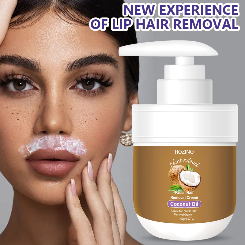 Hair Care Natural Ingredients - Rozino Coconut Oil Lip Hair Removal