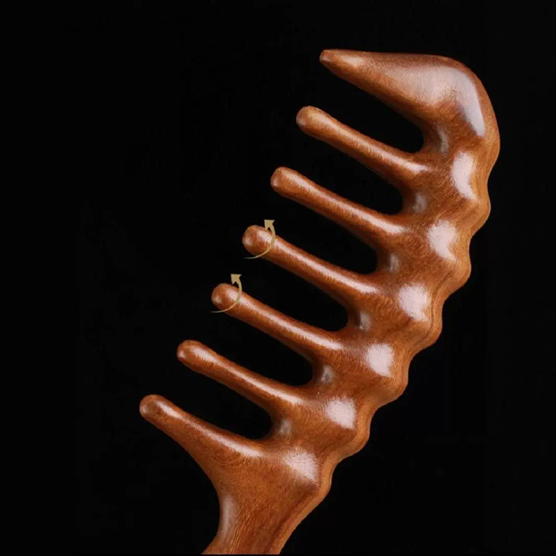 Natural Sandalwood Hair Combs  - Hair Care Gift recension och pris