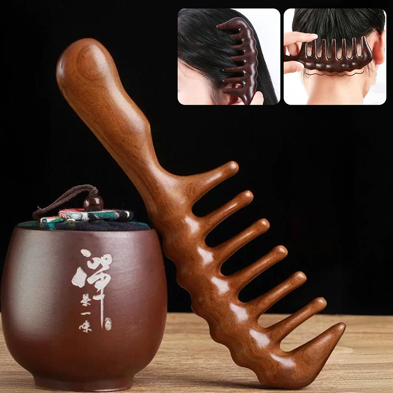 Natural Sandalwood Hair Combs  - Hair Care Gift recension och pris