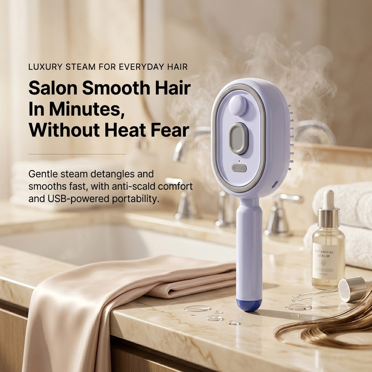 Electric Self-Cleaning Hair Co - Hair Care Gift recension och pris