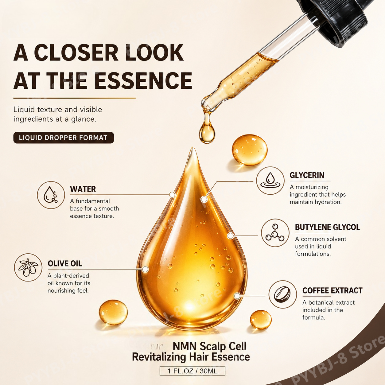 Scalp Nourishing Hair 30ML Dro - Hair Care Olive Oil recension och pris