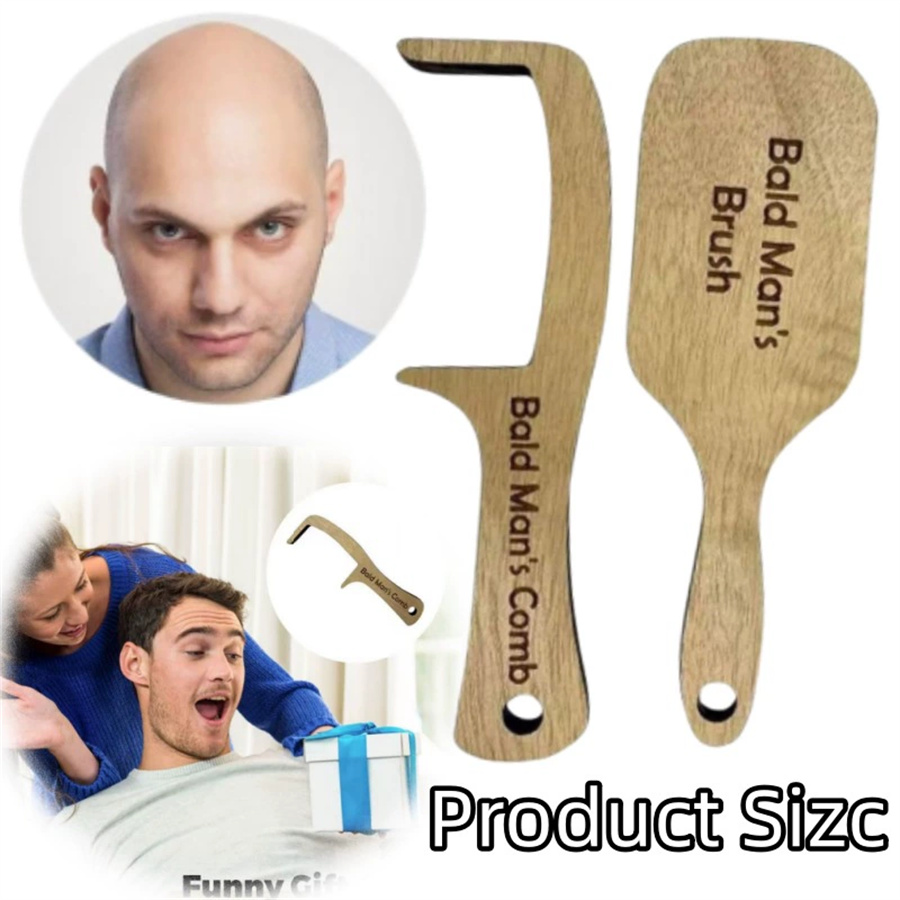 Wooden Comb for Bald Men Funny - Hair Care Gift recension och pris