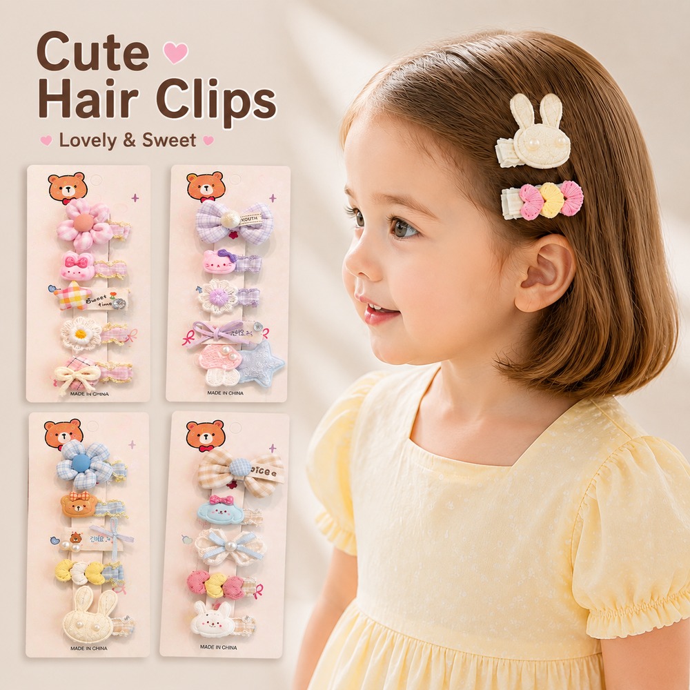 Cute Baby Hair Clips Set for G - Hair Care Gift Set recension och pris